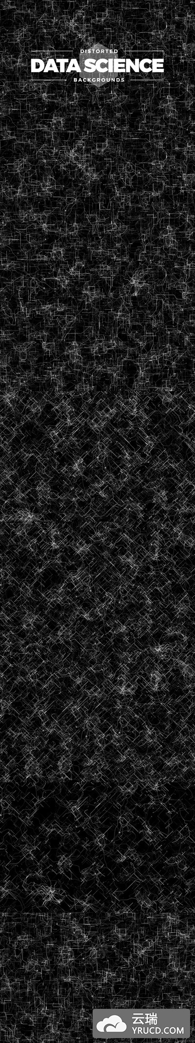 抽象酷炫歪曲的科技背景素材[JPG]