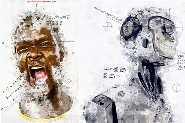 数学公式混合技术ps动作下载