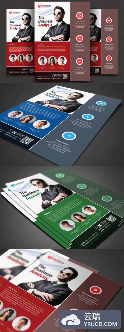 律师事务所商业传单模板 Lawyer Firm Business Flyer Template