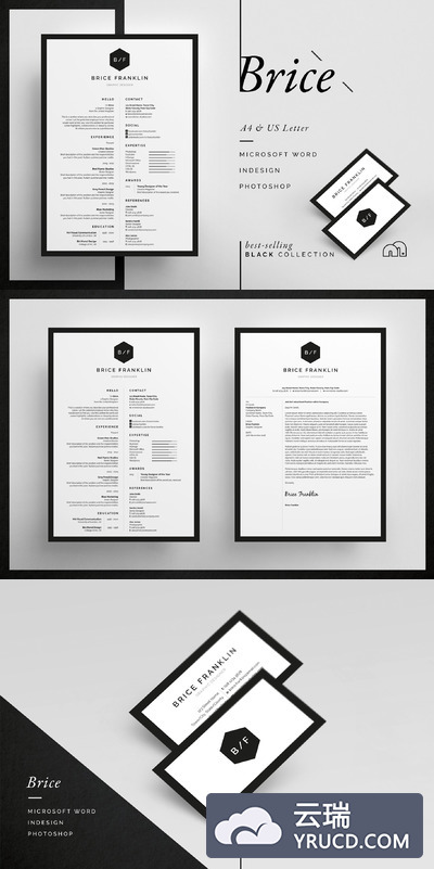 高端简历模板 Brice - Resume/CV
