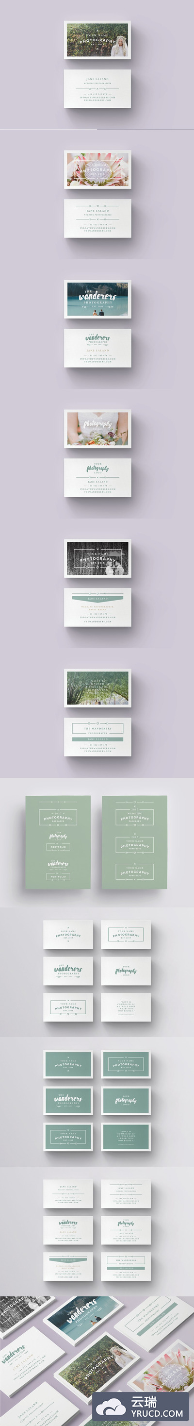 高端商业名片模板 WANDERERS  Business Card Template