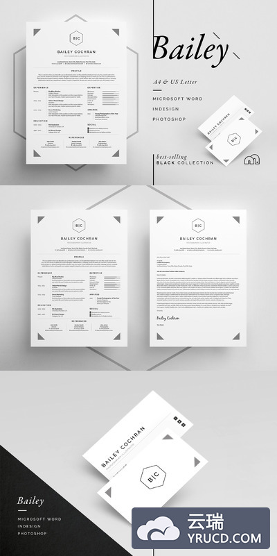 商业简历模板 Bailey - Resume/CV