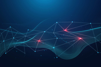 大数据浪潮矢量科技背景素材下载[EPS]