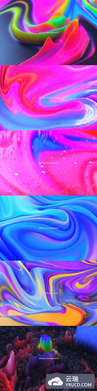 背景纹理 | 时尚高分辨率高品质高端炫彩渐变配色抽象艺术元素