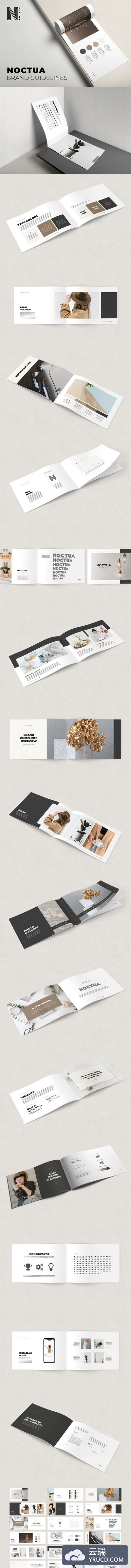 高端专业的产品品牌手册画册模板下载[INDD 企业宣传册 高端宣传册]