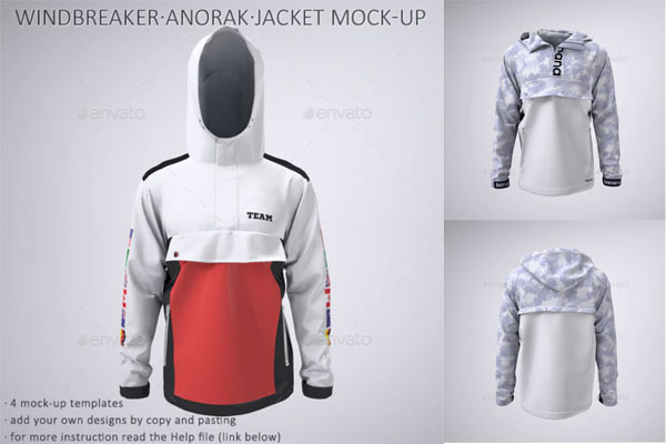 保暖防寒衣&防风衣外套设计样机