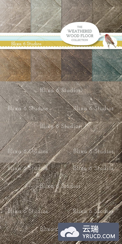 木纹背景纹理 Weathered Wood Background Textures