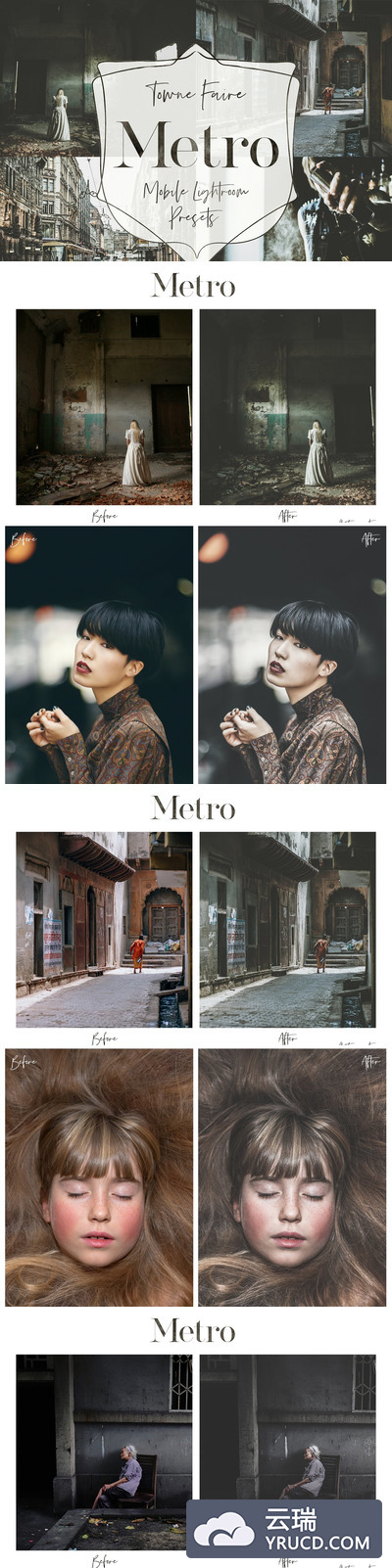 忧郁暗色场景lightroom滤镜LR移动端预设