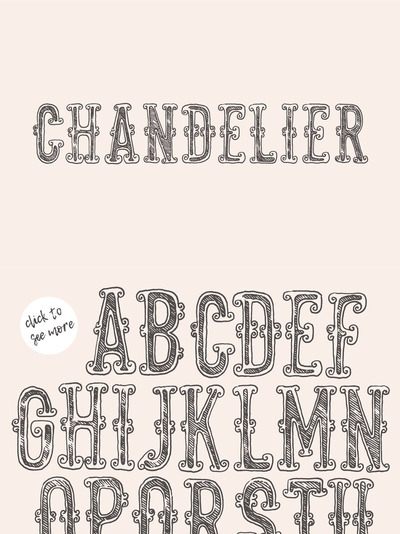 复古个性字体 Headline serif original font