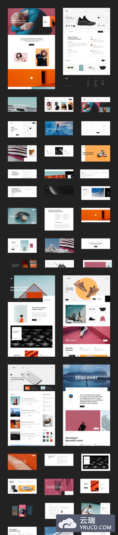 电商平台网站模板下载 网站ui 网页ui设计[Sketch]
