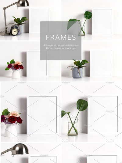 文艺画框样机 Frame Mockups (4 Images)