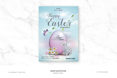 欢乐复活节海报制作 Happy Easter Flyer