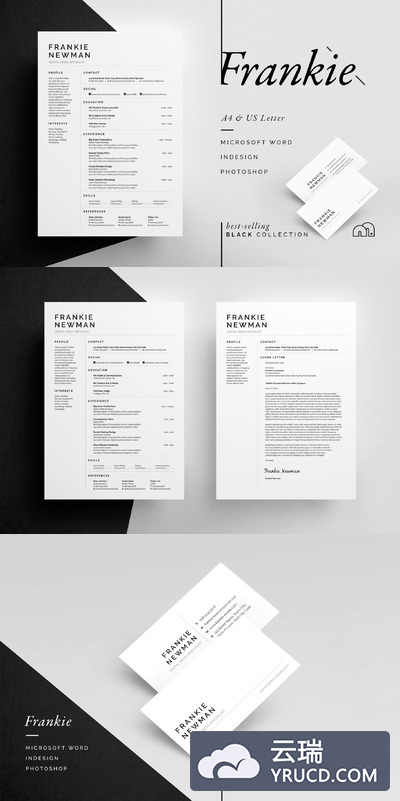 专业极简主义简历模板 Frankie - Resume/CV