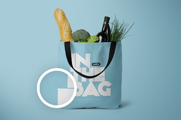 Mockup | 高端购物帆布单肩包手提袋样机