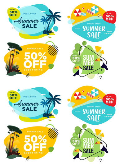 夏季促销618促销图形广告素材[EPS]