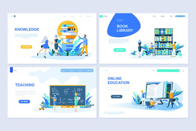 简约高端简约多用途的高品质扁平化风格平面设计概念banner着陆页海报设计模板-7