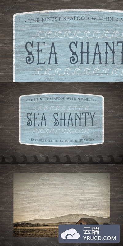 逼真的木质背景纹理 Realistic Wooden Texture Sign Mockup