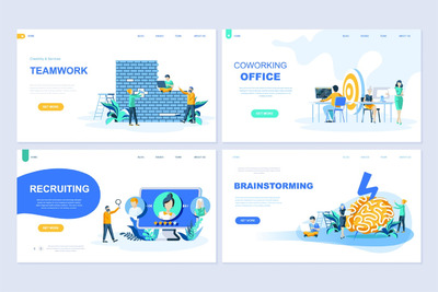 简约高端简约多用途的高品质扁平化风格平面设计概念电子商务电商淘宝618banner着陆页海报设计模板-10