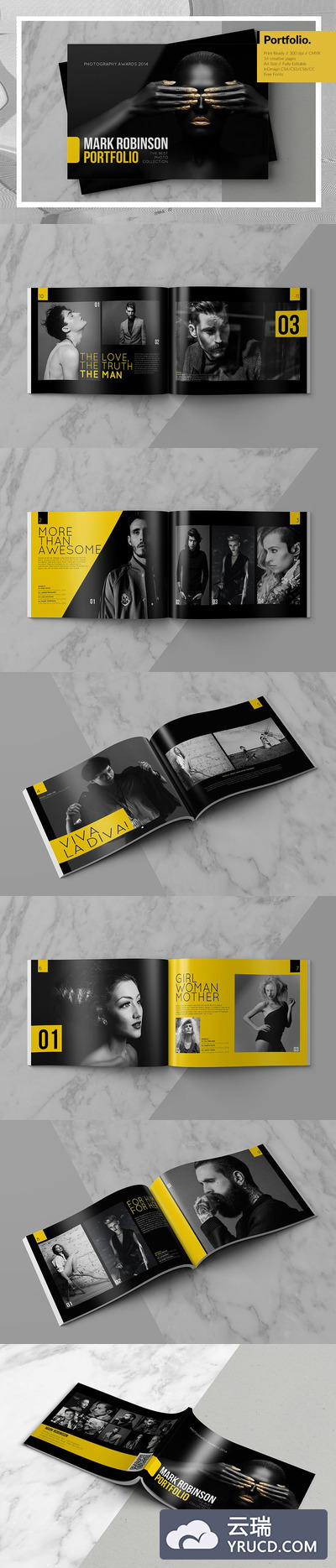 房地产画册设计模板 Portfolio Brochure Vol.2 宣传画册设计