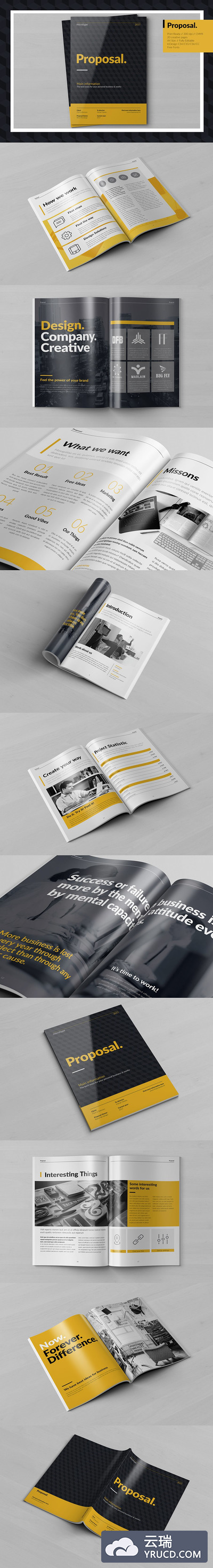 创新画册模板 Creative Proposal