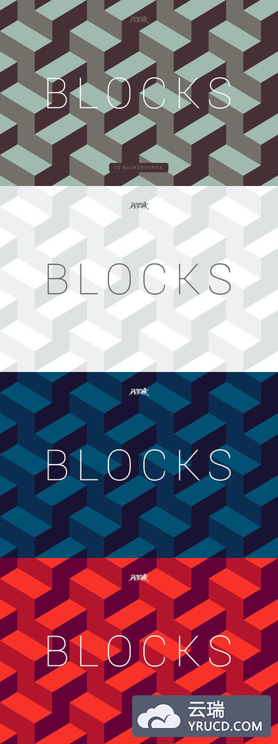无缝背景纹理 Blocks | Seamless Geometric Bgs