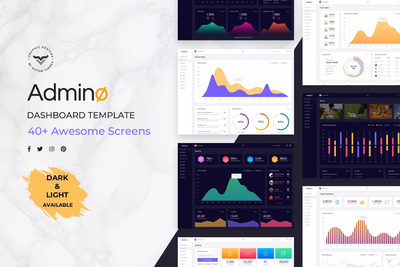 时尚高端多用途的高品质后台仪表盘dashboard UI KITS