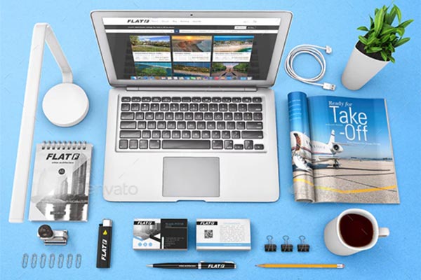 企业品牌办公用品样机套装