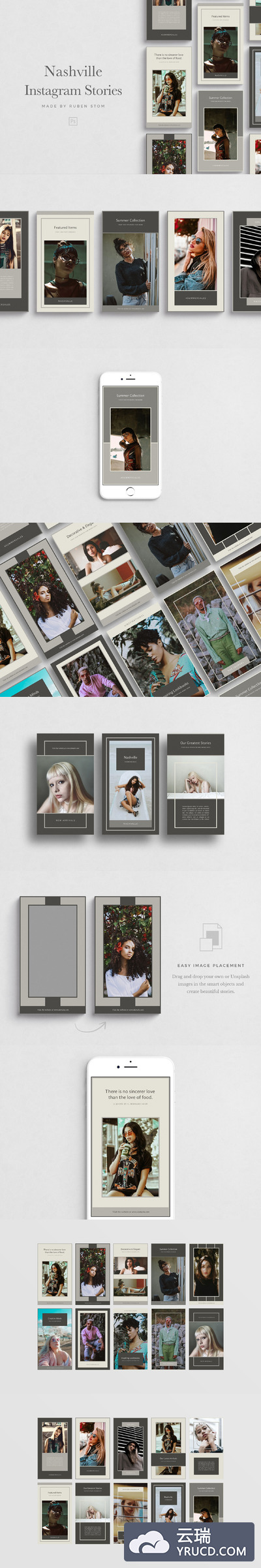 社交图片模板 Nashville Instagram Stories