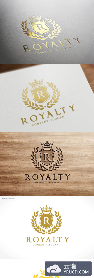 黄冠logo设计素材 Royalty Logo