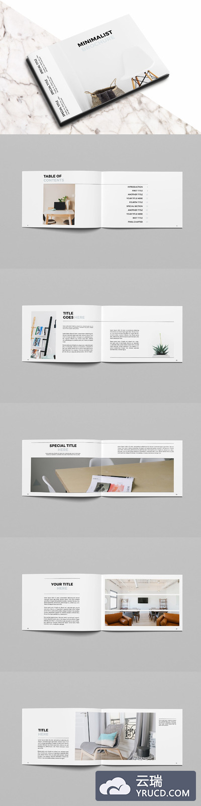 干净简单的画册模板 宣传册制作 企业宣传册 品牌画册