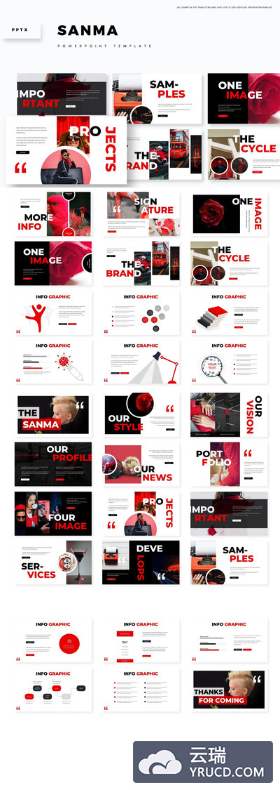 黑白灰对比配色的多用途powerpoint幻灯片演示模板（pptx）幻灯片模板下载ppt 模板精美ppt模板