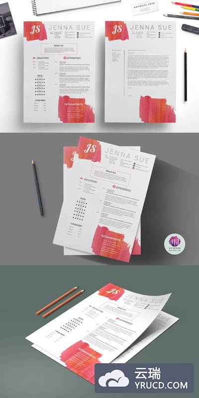 创意简历模板 Creative CV template