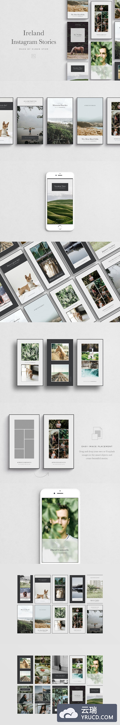 社交图片模板 Ireland Instagram Stories