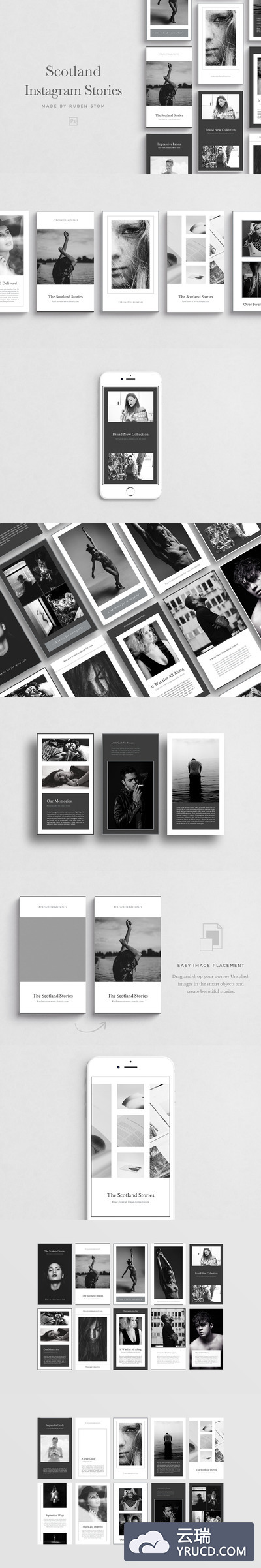 社交APP图片模板 Scotland Instagram Stories