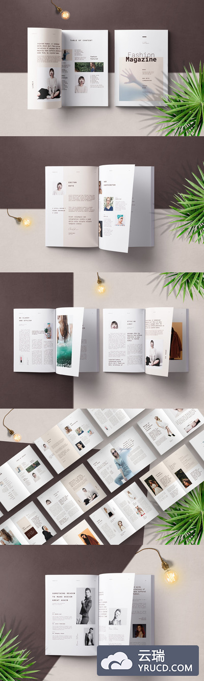 时尚杂志画册模板 Magazine Template