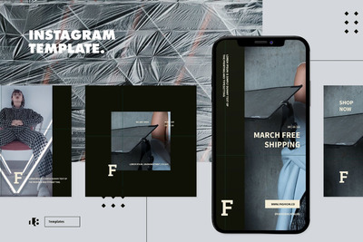 时尚简约高端多用途的高品质Instagram社交媒体banner 海报设计 活动海报 宣传海报 设计模板