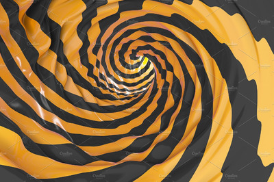 弯曲背景纹理 Twist orange and black background.