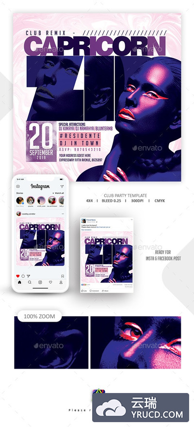 性感派对俱乐部派对传单设计