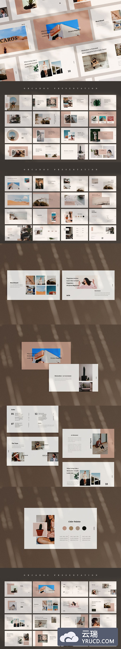 免费时尚极简主义大图的高端Keynote PPT模板下载[Key]