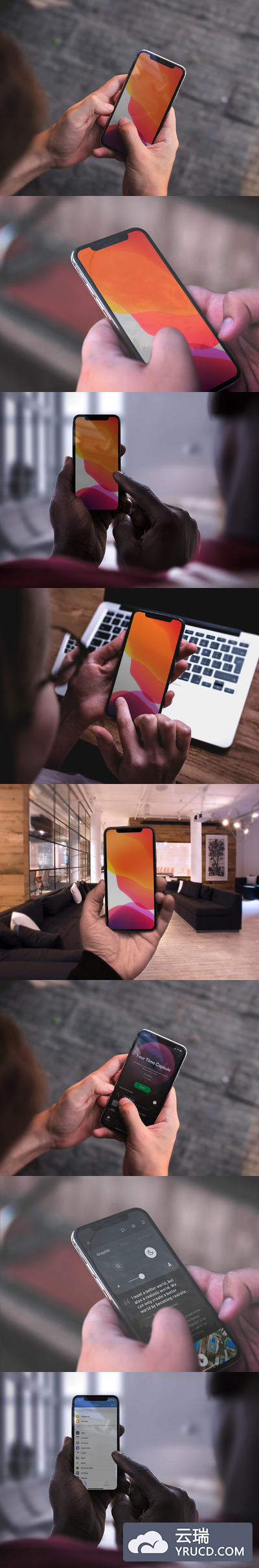 5个 iPhone X 使用场景样机下载 [PSD]