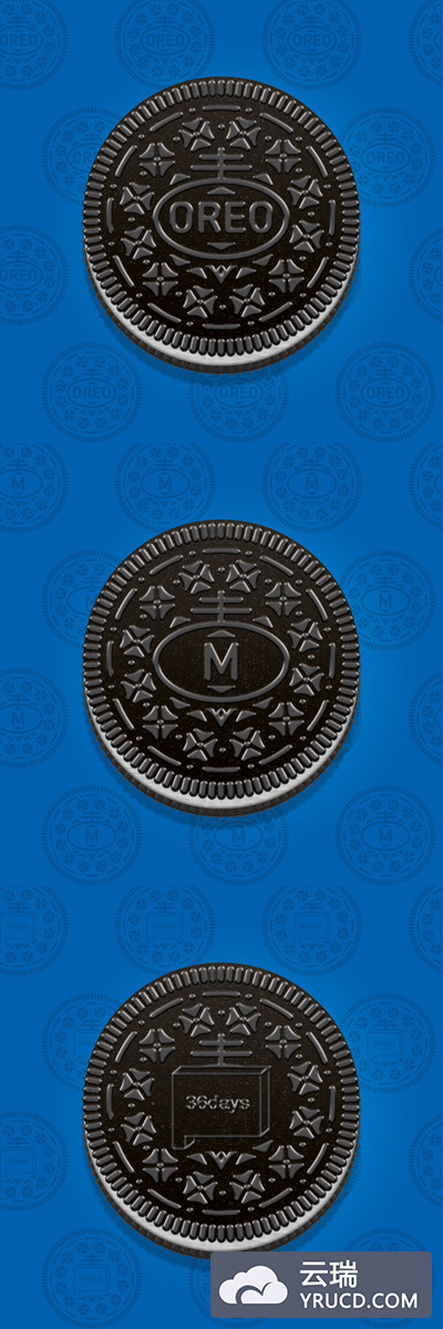 图层样式 | 逼真奥利奥饼干实物多层立体效果展示