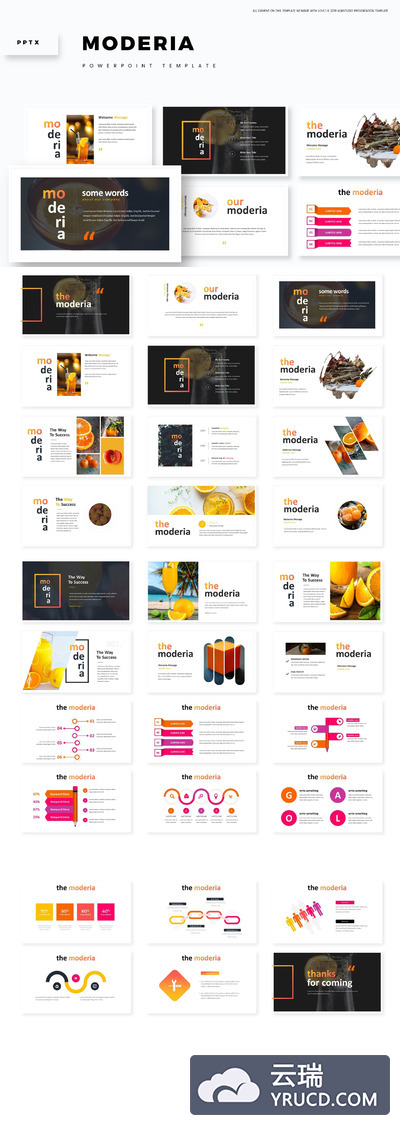 时尚水果夏季PPT模板下载 精美ppt模板 ppt简洁模板 下载ppt模板[PPTX]