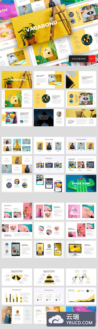 大图时尚PPT模板 精美ppt模板 ppt简洁模板 下载ppt模板[PPTX]