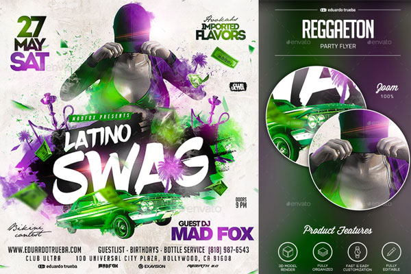 嘻哈音乐狂欢嘉年华活动海报设计