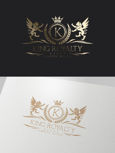 奢华logo设计模板 King Royalty