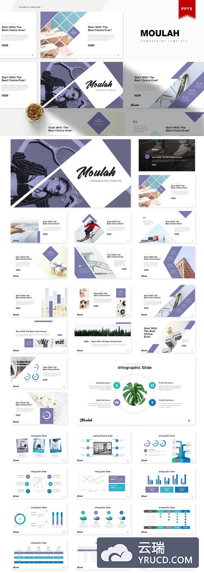 清新的产品销售工作汇报ppt模板下载[PPTX]