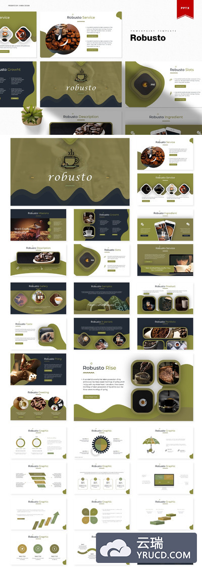 介绍咖啡的优秀ppt模板下载[PPTX]