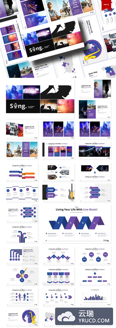 时尚精美ppt模板打包下载[PPTX]