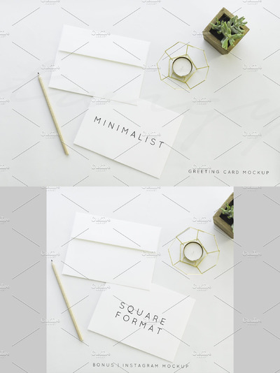 会议卡片样机模型 Stock Photo | Greeting Card Mockup