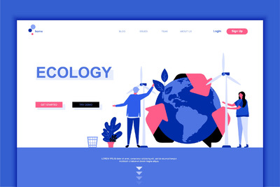 爱护地球环保概念个性矢量插画素材下载[Ai]